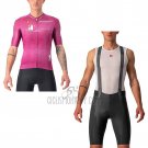 Giro D'italy Cycling Jersey Bib Short 2022 Men Short Sleeve Purple