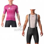 Giro D'italy Cycling Jersey Bib Short 2022 Men Short Sleeve Purple