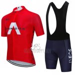 INEOS Grenadiers Cycling Jersey Bib Short 2021 Short Sleeve Red