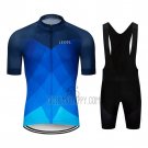 Le Col Cycling Jersey Bib Short 2020 Men Short Sleeve Light Blue Deep Blue