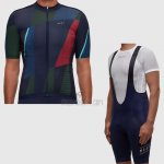 Maap Cycling Jersey Bib Short 2017 Men Short Sleeve Deep Blue