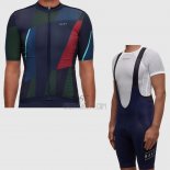 Maap Cycling Jersey Bib Short 2017 Men Short Sleeve Deep Blue