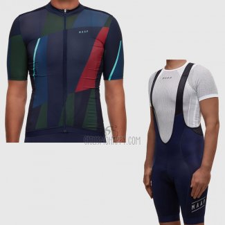 Maap Cycling Jersey Bib Short 2017 Men Short Sleeve Deep Blue
