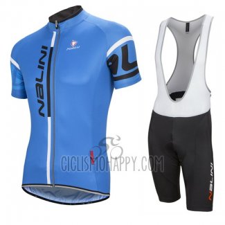 Nalini Cycling Jersey Bib Short 2016 Men Short Sleeve Blue