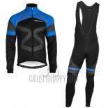 Nalini Cycling Jersey Bib Tight 2019 Men Long Sleeve Black Blue