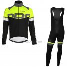 Nalini Cycling Jersey Bib Tight 2020 Men Long Sleeve Black Gray Yellow(1)