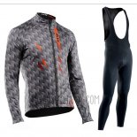 Northwave Cycling Jersey Bib Tight 2019 Men Long Sleeve Gray
