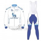 Novo Nordisk Cycling Jersey Bib Tight 2017 Men Long Sleeve Novo Nordisk White