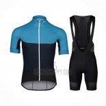 POC Cycling Jersey Bib Short 2021 Men Short Sleeve Blue