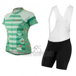 Pearl Izumi Cycling Jersey Bib Short 2017 Women Short Sleeve Green