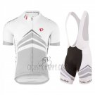 Pearl Izumi Cycling Jersey Bib Short 2018 Men Short Sleeve White Gray