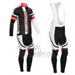 Pinarello Cycling Jersey Bib Tight 2013 Men Long Sleeve Black and Red