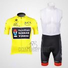 Radioshack Cycling Jersey Bib Short 2012 Men Short Sleeve Lider Yellow