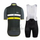 Rapha Cycling Jersey Bib Short 2018 Men Short Sleeve Ralph Black and Yellow