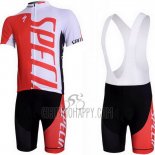 Specialized Cycling Jersey Bib Short 2012 Men Short Sleeve White and Red