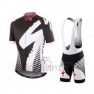 Specialized Cycling Jersey Bib Short 2016 Men Short Sleeve Black and Gray
