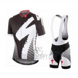 Specialized Cycling Jersey Bib Short 2016 Men Short Sleeve Black and Gray