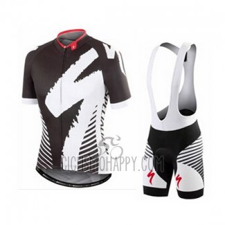 Specialized Cycling Jersey Bib Short 2016 Men Short Sleeve Black and Gray