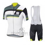 Sportful Cycling Jersey Bib Short 2016 Men Short Sleeve White and Gray