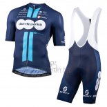 Team DSM Firmenich Cycling Jersey Bib Short 2023 Short Sleeve Green Blue