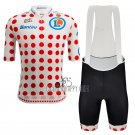 Tour de France Cycling Jersey Bib Short 2023 Men Short Sleeve Red