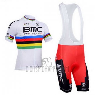 UCI Mondo Campione Cycling Jersey Bib Short 2013 Men Short Sleeve BMC