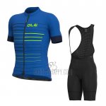 ALE Cycling Jersey Bib Short 2021 Men Short Sleeve Blue