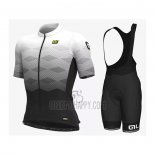 ALE Cycling Jersey Bib Short 2021 Men Short Sleeve White