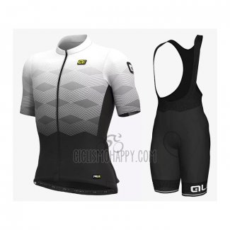 ALE Cycling Jersey Bib Short 2021 Men Short Sleeve White