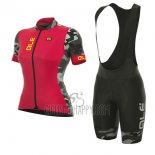 ALE Prr Ventura Cycling Jersey Bib Short 2017 Women Short Sleeve Red
