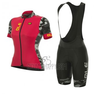 ALE Prr Ventura Cycling Jersey Bib Short 2017 Women Short Sleeve Red
