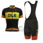 ALE R-ev1 Master Cycling Jersey Bib Short 2017 Men Short Sleeve Orange