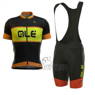 ALE R-ev1 Master Cycling Jersey Bib Short 2017 Men Short Sleeve Orange