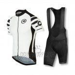 Assos Cycling Jersey Bib Short 2016 Men Short Sleeve Black and White