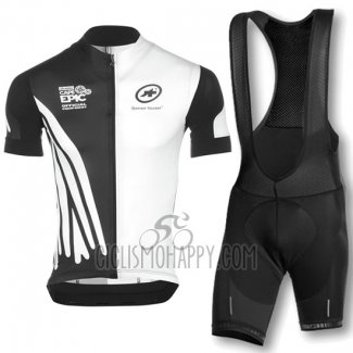 Assos Cycling Jersey Bib Short 2016 Men Short Sleeve White and Black
