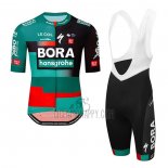Bora-Hansgrone Cycling Jersey Bib Short 2023 Short Sleeve Green Red2