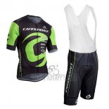 Cannondale Cycling Jersey Bib Short 2017 Men Short Sleeve Green and Black