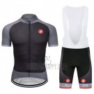 Castelli Cycling Jersey Bib Short 2018 Men Short Sleeve Gray