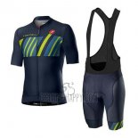 Castelli Cycling Jersey Bib Short 2020 Men Short Sleeve Black Green