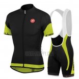 Castelli Cycling Jersey Bib Short 2020 Men Short Sleeve Black Green Red