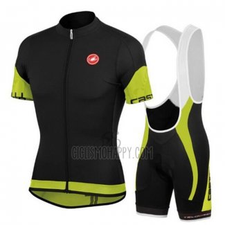 Castelli Cycling Jersey Bib Short 2020 Men Short Sleeve Black Green Red