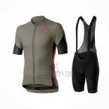 Castelli Cycling Jersey Bib Short 2021 Men Short Sleeve Dark Green