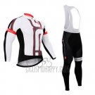 Castelli Cycling Jersey Bib Tight 2015 Men Long Sleeve White Fuchsia