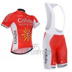Cofidis Cycling Jersey Bib Short 2015 Short Sleeve Red