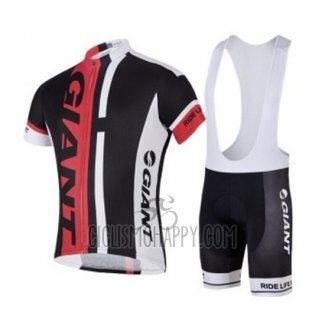Giant Cycling Jersey Bib Short 2018 Men Short Sleeve Black Red