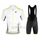 Giordana Sahara Cycling Jersey Bib Short 2017 Men Short Sleeve White