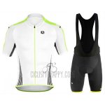 Giordana Sahara Cycling Jersey Bib Short 2017 Men Short Sleeve White