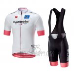 Giro D'italy Cycling Jersey Bib Short 2018 Men Short Sleeve White