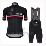 Giro D'italy Cycling Jersey Bib Short 2019 Men Short Sleeve Black