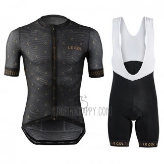 Le Col Cycling Jersey Bib Short 2021 Men Short Sleeve Black